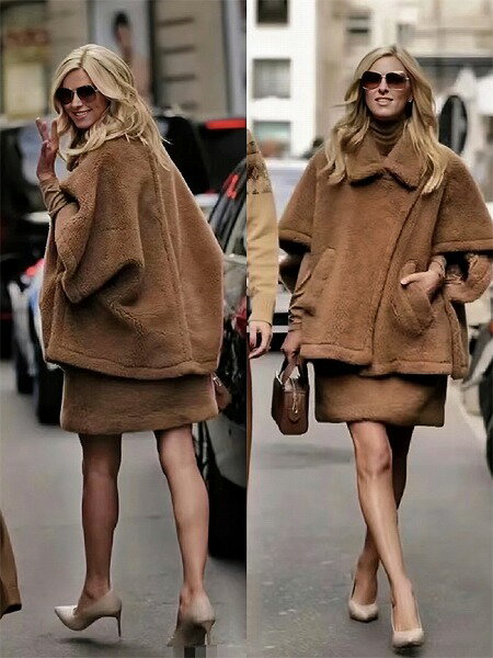 本物毛皮コートポンチョ 新作 レディース