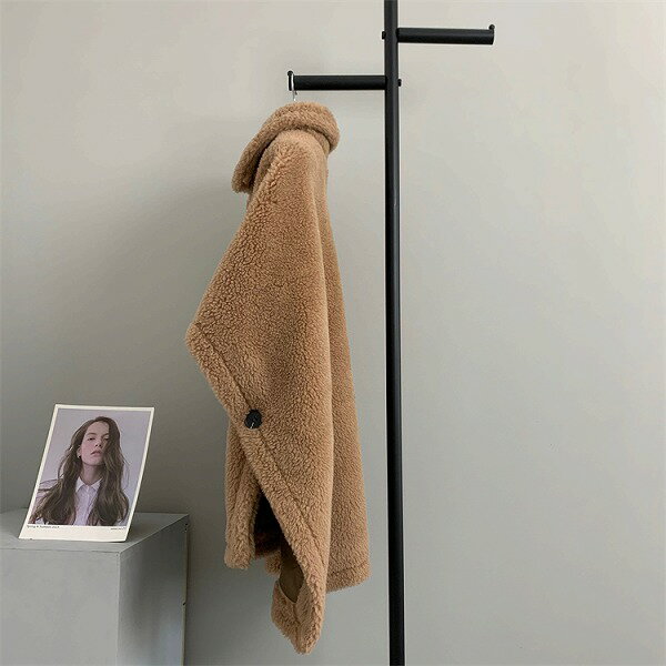 本物毛皮コートポンチョ 新作 レディース