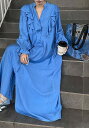 民族風オシャレフリル切替ワンピース春新作