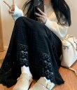 INS秋新作 婦人服 ボトムス 厚手裏起毛スカート 2色 フリーサイズ