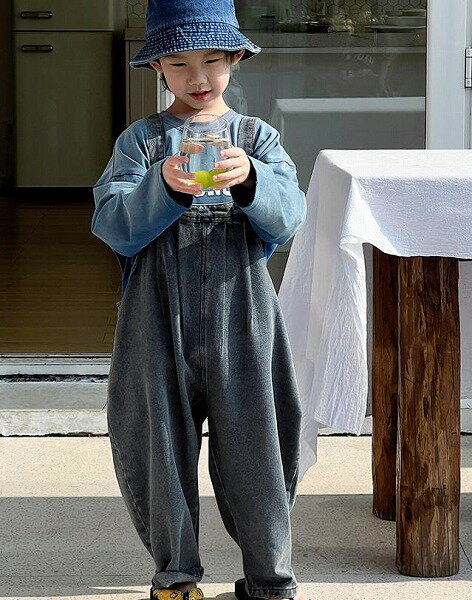 新品 キッズ服 ボトムス デニムサロペット ズボン 90-140CM