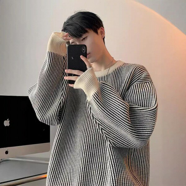 メンズ・コート・アウター・気質・ニット・セーター・トップス・M〜XXL 2色