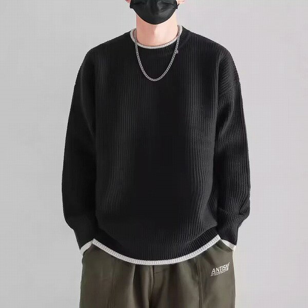 秋と冬・メンズ・コート・アウター・気質・ニット・セーター・トップス・M〜XXXL 3色