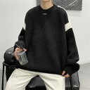 メンズ・コート・秋と冬・・ニット・セーター・長袖ニット・トップス・M〜2XL 4色