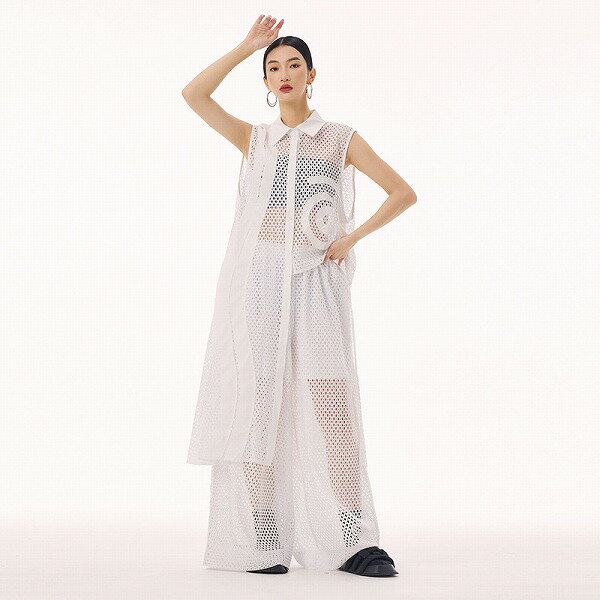 個性派 透ける不規則ベストレディース通学通勤 オシャレ新作