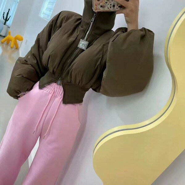 オシャレ綿入りコートアウター　レディース新作