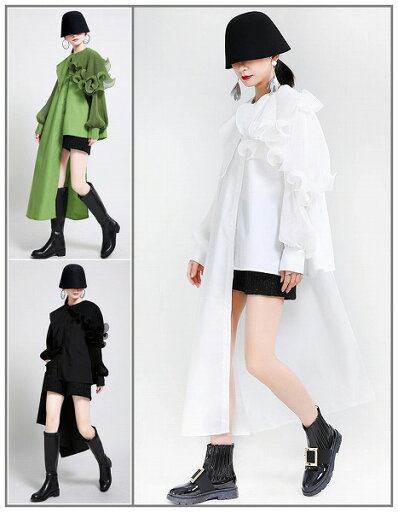 個性派ファッションオシャレ不規則ワンピースレディース通学通勤 秋新作 個性派ファッションオシャレ不規則ワンピースレディース通学通勤 秋新作