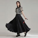 オシャレロング大きい裾幅スカートレディース 通勤 新作