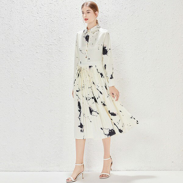 ワンピース オシャレブリーツ切替レディースオフィス 新作