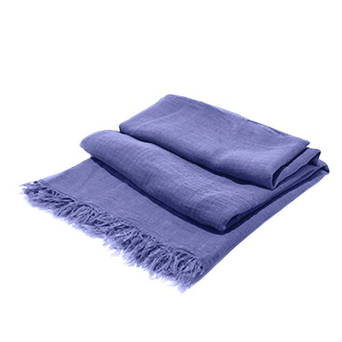 草木染ストール(桔梗色)(Stole with plant dyeing (Bellflower color))