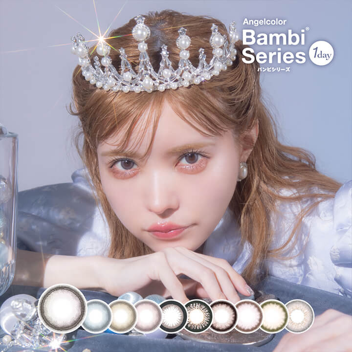 Хӥ꡼ 󥸥륫顼Хӥǡ 饳 ǡ 1Ȣ30 ׼ĤФ ֥롼 ٤ ٤ʤ DIA14.4mm 顼󥿥 Angelcolor Bambi Series 1day ġ ǥ ϡ  ȯ ̵