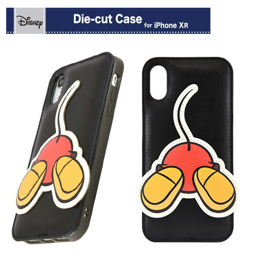 送料無料【Disney　ミッキー　OSHIRI KAWAII　 iPhoneXR　対応　ケース　DN-588A】グッズ　携帯ケース　スマホ　スマホケース　キャラクター iPhone XR　スマートフォン　カバー　アイフォン　ソフトケース　ソフト　リング　ジャケット　ディズニー ダイカット