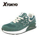 【X TOKYO メンズ スニーカー グリーン 2100】 ...