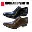 【RICHARD SMITH　ビジネスシューズ　2740 】ブラック　ダークブラウン　安い　ビジネス　シューズ　フォーマル　先尖がり　ロングノーズ　黒　メンズ　紳士　リチャードスミス　ストレートチップ　低価格　新生活　6810 紐なし　靴　合皮　革靴　安価　男　くつ