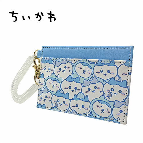 EM【ちいかわ　シングル　パスケース　ギュギュット　ハチワレ】キャラクター　ナガノ　かわいい　Twitter　LINE　スタンプ　ゆるかわ　癒やし　めざましテレビ　グッズ　プレゼント　雑貨　布製品　定期入れ　カード　入学祝い　ハチワレ　うさぎ　通勤　通学のサムネイル