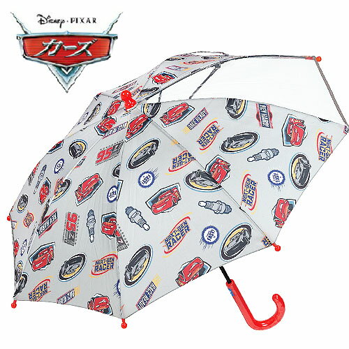 SK【ディズニー　カーズ　傘　子供用　40cm　】こども傘　子供傘　子ども傘　雨具　雨傘　かさ　キャラクター　傘　ディズニー傘　梅雨　学童傘　キッズ傘　長傘　窓付き　Disney　マックィーン　CARS　男児　男の子　ボーイズのサムネイル