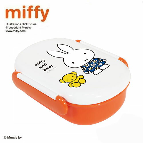 楽天PIRATES SHOP 楽天市場店EM【miffy　ミッフィー　密封　弁当箱　小判型　日本製】タイト　ランチボックス　お弁当　弁当箱　お弁当箱　　ピクニック　遠足　子供　こども　子ども　小学生　女の子　女児　電子レンジ　対応　ふわっと　タイトランチ　ミッフィ　キャラクター