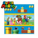 SASUPER MARIO　マリオ　グッズ　幼稚園　入学　入園　メール便　お手拭　ハンカチ　携帯　綿100％　キャラクター　入学　入園　マリオ　ヨッシー　お弁当グッズ　マリオグッズ　クッパ　ピーチ姫　キノピオ　ワンダー