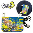 SA【スプラトゥーン3 ネックコード付 おでかけ ポシェット】ショルダー付 ポーチ カバン サイフ 財布 小銭入れ グッズ 子ども キャラクター スプラトゥーン...