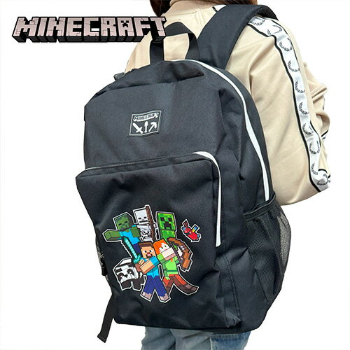 KT【Minecraft バックパック WH 30 41cm】キッズ 大人 小学生 クリーパー グッズ キャラクター かばん カバン 鞄 バッグ リュックサック リュック 雑貨 アパレル こども マインクラフト マイク…