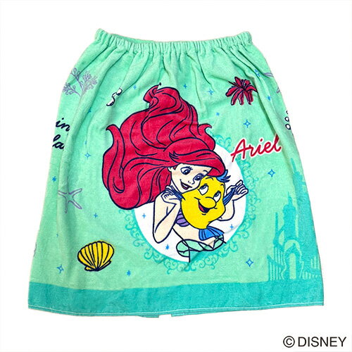HA【ディズニー　アリエル　マキタオル　Mサイズ　イノセント　60cm】綿100　プール　海　子供　こども..