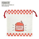 EM【PEANUTS SNOOPY コップ袋 ハンバーガー RD 日本製】ピーナッツ スヌーピー コップ カップ 入れ キャラクター コップ巾着 巾着袋 巾着 女の子 男児 女児 かわいい 小物入れ 小物袋 マチ あり 綿 ランチ お弁当 弁当 おべんとう ランチ グッズ