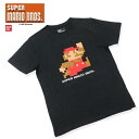FP【スーパーマリオ ブラザーズ ドット マリオ ジャンプ Tシャツ BK】SUPER MARIO ファミコン マリオ レトロ サイズ 紳士 婦人 メンズ レデ...