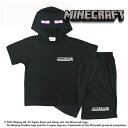 KT【Minecraft 半袖 なりきり 天竺 パジャマ エンダーマン BK】春 夏 男の子 男児 幼児 アパレル グッズ キャラクター 120cm 130cm 140cm 小学生 コスプレ コスチューム 服 Tシャツ マインクラフト マイクラ ウォーデン クリーパー TNT