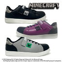 KT【Minecraft ベルクロ スニーカー 1X3M38H 18~22cm】 キッズ 子ども シューズ 靴 グッズ くつ マイクラ キャラクター 運動靴 ゲーム 雑貨 マインクラフト 男児 男の子 幼稚園 小学生 18cm 19cm 20cm 21cm 22cm クリーパー スケルトン switch
