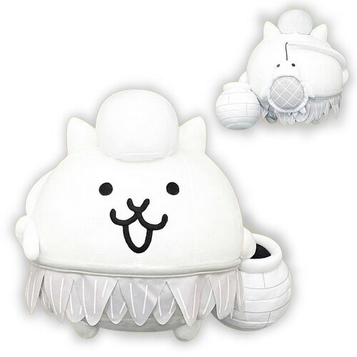 SB【にゃんこ大戦争　ウルトラソウルズ　BIG　ぬいぐるみ　ツルの恩返し　35cm】ポノス　にゃんこ　猫　ネコ　ねこ　スマホ　ゲーム　だいせんそう　ぬいぐるみ　マスコット　大きい　でっかい　キャラクター　コロコロ　コミック　BIG　タンク　ネコ　ウルトラのサムネイル