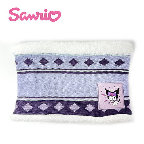 TM【サンリオ　クロミ　ネックウォーマー　フリーサイズ　025】グッズ　防寒　Sanrio　キッズ　こども　幼児　子供　子ども　衣料　雑貨　あったかい　マフラー　パープル　クロミちゃん　世界クロミ化計画　スヌード　防寒　防風　ジュニアのサムネイル
