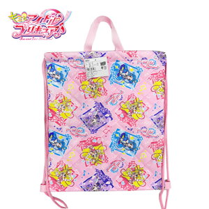 特価MS【キミとアイドル プリキュア 持ち手付き キルト ナップサック 日本製】巾着 バッグ かばん 鞄 カバン キャラクター リュックサック リュック 手提げ 手提げ キッズ 体操服 エプロン 入れ 2025年 咲良 うた キュアアイドル プリルン