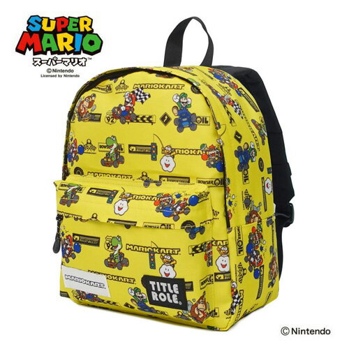 FP【マリオカート 　レーシング　キッズ　リュック　イエロー　13L】マリオ　スーパーマリオ 　デイバ..