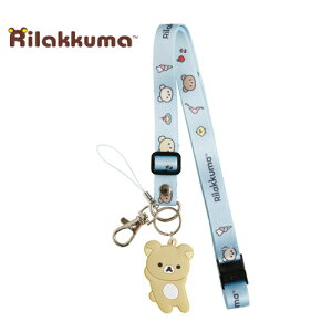 特価EM【リラックマ ネックストラップ リラックマ】ネック ストラップ ICカード 携帯 定期 切符 入れ SUICA PASMO icoca 首掛け 社員証 ネームカード IDカード スマホ iPhone パスカード キーホルダー サンエックス SAN-X