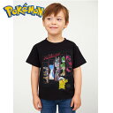 AR【ポケットモンスター キッズ 六英雄 半袖 Tシャツ BK 110cm 120cm 130cm】ラプラス ポケモン POCKET MONSTERS サイズ 男児 女児 男の子 女の子 幼稚園 小学生 キャラクター グッズ 雑貨 アパレル 服 子ども ピカチュウ