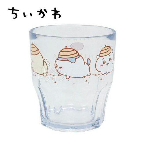 OK【ちいかわ　クリア　プラコップ　くつろぎ　300ml　141843】キャラクター　ナガノ　かわいい　なんか小さくてかわいいやつ　ねこ　うさぎ　日本製　プラ　コップ　カップ　子供食器　子供用食器　プラスチック　ハミガキ　歯みがき　うがい　お弁当　ランチのサムネイル
