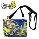 特価SA【スプラトゥーン3 ショルダー付 マルチ ポシェット】イカ ポーチ カバン サイフ 財布 小銭入れ グッズ 子ども キャラクター スプラトゥーン スプラ カード入れ 定期 パスケース ティッシュ 小物 おでかけ ベルト 雑貨 switch スプラ3