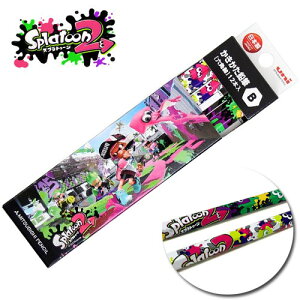 EM【スプラトゥーン 2　UNI　かきかた えんぴつ　12本　セット 2B】日本製　三菱鉛筆　キャラクター　グッズ　文具　文具　文房具　筆記具　えんぴつ　鉛筆　ダース　12本セット　switch nintendo　イカ　スプラトゥーン2　ゲーム　ジャッジくん