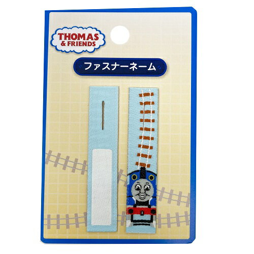 INA【きかんしゃトーマス ファスナー ネーム タグ TJN001 2枚入り】キャラクター グッズ 子ども こども ネームラベル ネーム シール 名前 ラベル お名前シール ワッペン アップリケ 接着 アイロン 持ち物 入園 入学 トーマス 機関車 鉄道