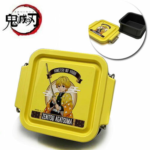 【鬼滅の刃　コンテナ　ランチボックス　我妻 善逸　300ml】日本製　弁当箱　お弁当箱　デザートケース　ミニタイト　ランチ　遠足　運動会　おでかけ　子供　こども　子ども　ランチ　グッズ　あがつまぜんいつ　きめつ　鬼滅　学校　我妻善逸　BANDAI