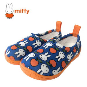 NC【キッズ　Skippon　miffy　ミッフィ—　スリッポン　リンゴ柄】女の子　子ども　こども　女児　靴　子供靴　グッズ　13cm　14cm　15cm　幼児　子ども　シューズ　スニーカー　機能シューズ　はきやすい　スキッポン　かわいい　履きやすい　ミッフィ　ベビー　ひも無