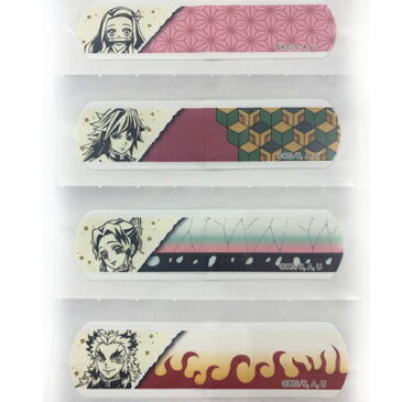 【鬼滅の刃 絆創膏 Vol.2 F柄 10枚組】ばんそうこう バンソウコウ バンドエイド 傷 キズ けが 怪我 ケガ グッズ キャラクター おでかけ 鬼殺隊 鬼滅 きめつ 柱 文具 竈門 たんじろう かまど 文具 ねずこ 煉獄 れんごく しのぶ