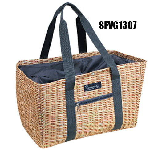 【バカンス クーラー トートバッグ 】ランチバッグ お弁当 バッグ かばん カバン レジかご レジカゴ パニエ 旅行用 トラベル 機能的 ピクニック 断熱 効果 レジカゴ 保冷 クーラーバッグ レジバッグ エコバッグ お買いもの バッグ 自転車通販格安セール情報 楽天 通販