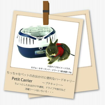 fw【組立 小型 動物用 プチキャリー】子犬 子猫 用 グッズ 用品 小動物 鳥 ペット 移動 シンプル 衛生的 洗える 取っ手 軽量 通気性 クリア お手入れ 簡単 動物 キャリー バッグ かばん ウサギ 旅行 軽い キャリーバッグ ハードキャリー