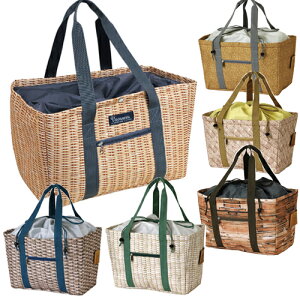 【バカンス クーラー トートバッグ 】ランチバッグ お弁当 バッグ かばん カバン レジかご レジカゴ パニエ 旅行用 トラベル 機能的 ピクニック 断熱 効果 レジカゴ 保冷 クーラーバッグ レジバッグ エコバッグ お買いもの バッグ 自転車