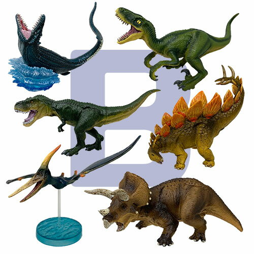 【 NEW ミニチュア　プラネット　大きい　恐竜　フィギュア　6体　セット　B】恐竜　人形　ダイナソー　模型　ティラ…