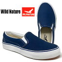 【 WILD NATURE メンズ キャンバス スリッポン シューズ シンプル NVY 1001-03 】 紳士 スニーカー ウォーキング おしゃれ Men s 25cm 25.5cm 26cm 26.5cm 27cm ひも無 紐無 紐無し 夏物 夏 フ…