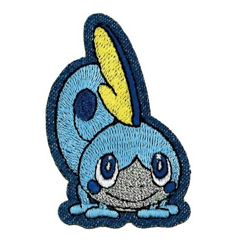 MN【ポケットモンスター　デニム　刺繍シール　メッソン　T01R1265】シール　デコシール　シールワッペン　ステッカー　スマホデコ　デコグッズ　デコパーツ　貼ってはがせる　ワッペン　刺繍ワッペン　刺繍　アップリケ　スマホ　スマホケース　リメイク　ポケモン