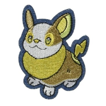 MN【ポケットモンスター　デニム　刺繍シール　ワンパチ　T01R1270】シール　デコシール　シールワッペン　ステッカー　スマホデコ　デコグッズ　デコパーツ　貼ってはがせる　ワッペン　刺繍ワッペン　刺繍　アップリケ　スマホ　スマホケース　リメイク　ポケモン