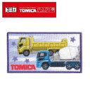 PO【TOMICA　トミカ　刺繍ワッペン　ダンプカー　ミキサー車　長方形　TOM44】こども　子ども　保育園　小学生　ワッペン　アップリケ　接着　手さげ袋　アイロン　シール　デコシール　刺繍　かばん　リメイク　学校　スモック　入学　入園　レッスンバッグ　働く車　車